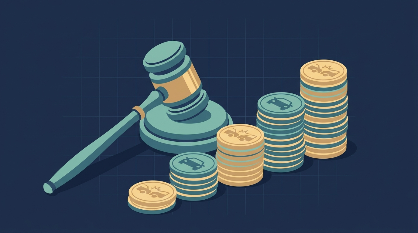 Average car accident settlement amounts chart